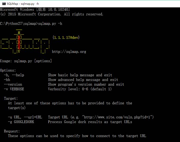 利用sqlmap進行php+mysql注入(windows環(huán)境)